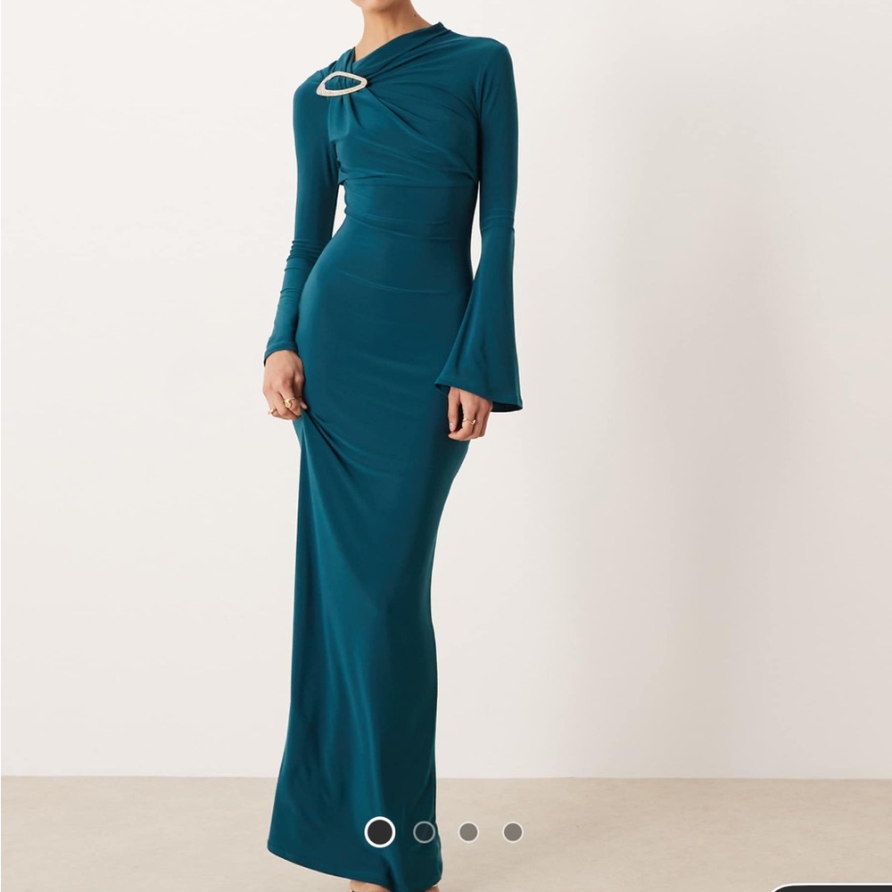 ASOS Teal Long Sleeve Dress